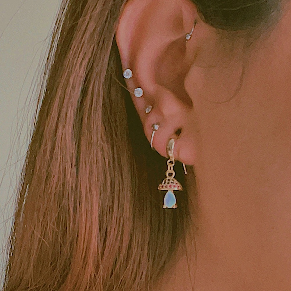 Shrooms charm earrings